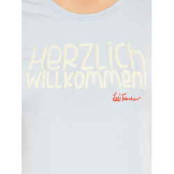 T-Shirt “Willkommen“ Luis Trenker light blue